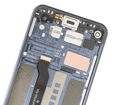 Replacement LCD Assembly With Frame Compatible with LG Q70 (Refurbished) (Mirror Black)