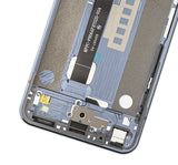 Replacement LCD Assembly With Frame Compatible with LG Q70 (Refurbished) (Mirror Black)