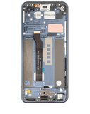 Replacement LCD Assembly With Frame Compatible with LG Q70 (Refurbished) (Mirror Black)