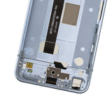 Replacement LCD Assembly With Fame Compatible with LG Q70 (Refurbished) (Mirror Blue)