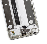 Replacement LCD Assembly With Frame Compatible with LG Q70 (Refurbished) (Mirror Silver)