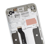 Replacement LCD Assembly With Frame Compatible with LG Q70 (Refurbished) (Mirror Silver)