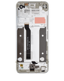 Replacement LCD Assembly With Frame Compatible with LG Q70 (Refurbished) (Mirror Silver)