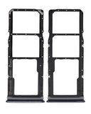 Replacement Dual Sim Card Tray Compatible with Samsung Galaxy A9 (A920 / 2018) (Caviar Black)