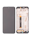 Replacement LCD Assembly With Frame Compatible with LG K50s (Refurbished) (Black)