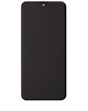 Replacement LCD Assembly With Frame Compatible with LG K50s (Refurbished) (Black)