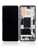Replacement OLED Assembly With Frame Compatible with OnePlus 9 (International Version) (Refurbished) (Arctic Sky)