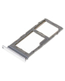 Replacement Single Sim Card Tray Compatible with Samsung Galaxy A71 5G (A716 / 2020) (Prism Cube Silver)