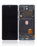 Replacement OLED Assembly With Frame Compatible with Samsung Galaxy S20 FE 4G / 5G (Aftermarket Plus) (Cloud Navy)