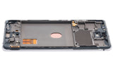 Replacement OLED Assembly With Frame Compatible with Samsung Galaxy S20 FE 4G / 5G (Aftermarket Plus) (Cloud White)