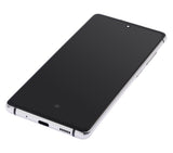 Replacement OLED Assembly With Frame Compatible with Samsung Galaxy S20 FE 4G / 5G (Aftermarket Plus) (Cloud White)