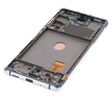Replacement OLED Assembly With Frame Compatible with Samsung Galaxy S20 FE 4G / 5G (Aftermarket Plus) (Cloud White)