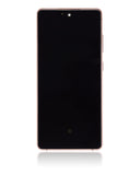 Replacement OLED Assembly With Frame Compatible with Samsung Galaxy S20 FE 4G / 5G (Aftermarket Plus) (Cloud Orange)