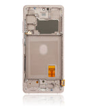 Replacement OLED Assembly With Frame Compatible with Samsung Galaxy S20 FE 4G / 5G (Aftermarket Plus) (Cloud Orange)