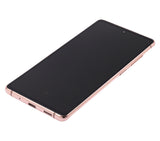 Replacement OLED Assembly With Frame Compatible with Samsung Galaxy S20 FE 4G / 5G (Aftermarket Plus) (Cloud Orange)