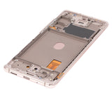 Replacement OLED Assembly With Frame Compatible with Samsung Galaxy S20 FE 4G / 5G (Aftermarket Plus) (Cloud Orange)