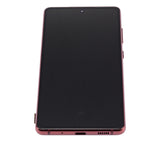 Replacement OLED Assembly With Frame Compatible with Samsung Galaxy S20 FE 4G / 5G (Aftermarket Plus) (Cloud Red)