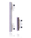 Replacement Hard Buttons (Power / Volume) Compatible with Samsung Galaxy S20 FE 4G / 5G (Cloud Lavender)