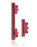 Replacement Hard Buttons (Power / Volume) Compatible with Samsung Galaxy S20 FE 4G / 5G (Cloud Red)