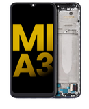 Replacement OLED Assembly With Frame Compatible with Xiaomi Mi A3 (Refurbished) (Black)