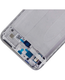 Replacement OLED Assembly With Frame Compatible with Xiaomi Mi A3 (Refurbished) (Silver)