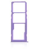 Replacement Dual Sim Card Tray Compatible with Samsung Galaxy A21 (A215 / 2020) (Purple)