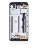 Replacement LCD Assembly With Frame Compatible with Revvl T-Mobile Revvl Plus (C3701A) (Refurbished) (Black)