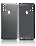 Replacement Back cover Glass Compatible with Motorola Moto E40 (XT2159 / 2021) (Carbon Gray)