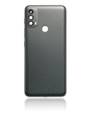 Replacement Back cover Glass Compatible with Motorola Moto E40 (XT2159 / 2021) (Carbon Gray)