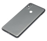 Replacement Back cover Glass Compatible with Motorola Moto E40 (XT2159 / 2021) (Carbon Gray)
