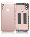 Replacement Back cover Glass Compatible with Motorola Moto E40 (XT2159 / 2021) (Pink Clay)