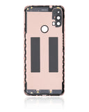 Replacement Back cover Glass Compatible with Motorola Moto E40 (XT2159 / 2021) (Pink Clay)