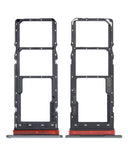 Replacement Dual Sim Card Tray Compatible with Motorola Moto E40 (XT2159 / 2021) (Carbon Gray)
