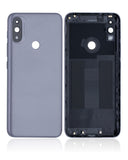 Replacement Back cover Glass Compatible with Motorola Moto E20 (XT2155 / 2021) (Gray)