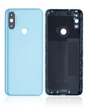 Replacement Back cover Glass Compatible with Motorola Moto E20 (XT2155 / 2021) (Blue)