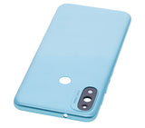 Replacement Back cover Glass Compatible with Motorola Moto E20 (XT2155 / 2021) (Blue)