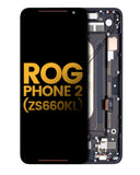 Replacement OLED Assembly With Frame Compatible with Asus ROG Phone 2 (ZS660KL) (Refurbished) (Matte Black)