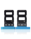 Replacement Dual Sim Card Tray Compatible with Asus ROG Phone 5 (ZS673KS) (Blue)