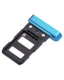 Replacement Dual Sim Card Tray Compatible with Asus ROG Phone 5 (ZS673KS) (Blue)