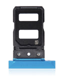 Replacement Dual Sim Card Tray Compatible with Asus ROG Phone 5 (ZS673KS) (Blue)