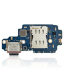 Replacement Charging Port Board With Sim Card Reader Compatible with Samsung Galaxy S22 Ultra 5G (US Version) (Premium)