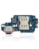 Replacement Charging Port Board With Sim Card Reader Compatible with Samsung Galaxy S22 Ultra 5G (S908B/N) (International Version) (Premium)