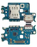 Replacement Charging Port Board With Sim Card Reader Compatible with Samsung Galaxy S22 5G (S901U) (US Version) (Premium)