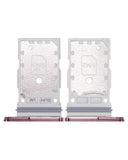Replacement Dual Sim Card Tray Compatible with Samsung Galaxy S22 Ultra (Burgundy)
