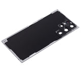 Replacement Back Cover Glass With Camera Lens Compatible with Samsung Galaxy S22 Ultra 5G (No Logo) (Aftermarket Plus) (Phantom Black)