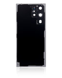Replacement Back Cover Glass With Camera Lens Compatible with Samsung Galaxy S22 Ultra 5G (No Logo) (Aftermarket Plus) (White)