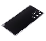 Replacement Back Cover Glass With Camera Lens Compatible with Samsung Galaxy S22 Ultra 5G (No Logo) (Aftermarket Plus) (White)