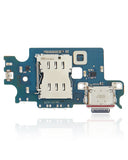 Replacement Charging Port Board With Sim Card Reader Compatible with Samsung Galaxy S22 Plus 5G (S906U) (US Version) (Premium)