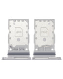 Replacement Dual Sim Card Tray Compatible with Samsung Galaxy S22 / S22 Plus (White)