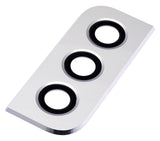Replacement Back Camera Lens With Bezel Ring Compatible with Samsung Galaxy S22 / S22 Plus (White)